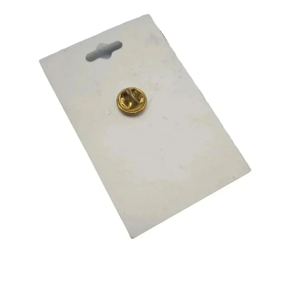 Guardian Angel Trucker Lapel Brooch Pin Gold Tone Vintage
